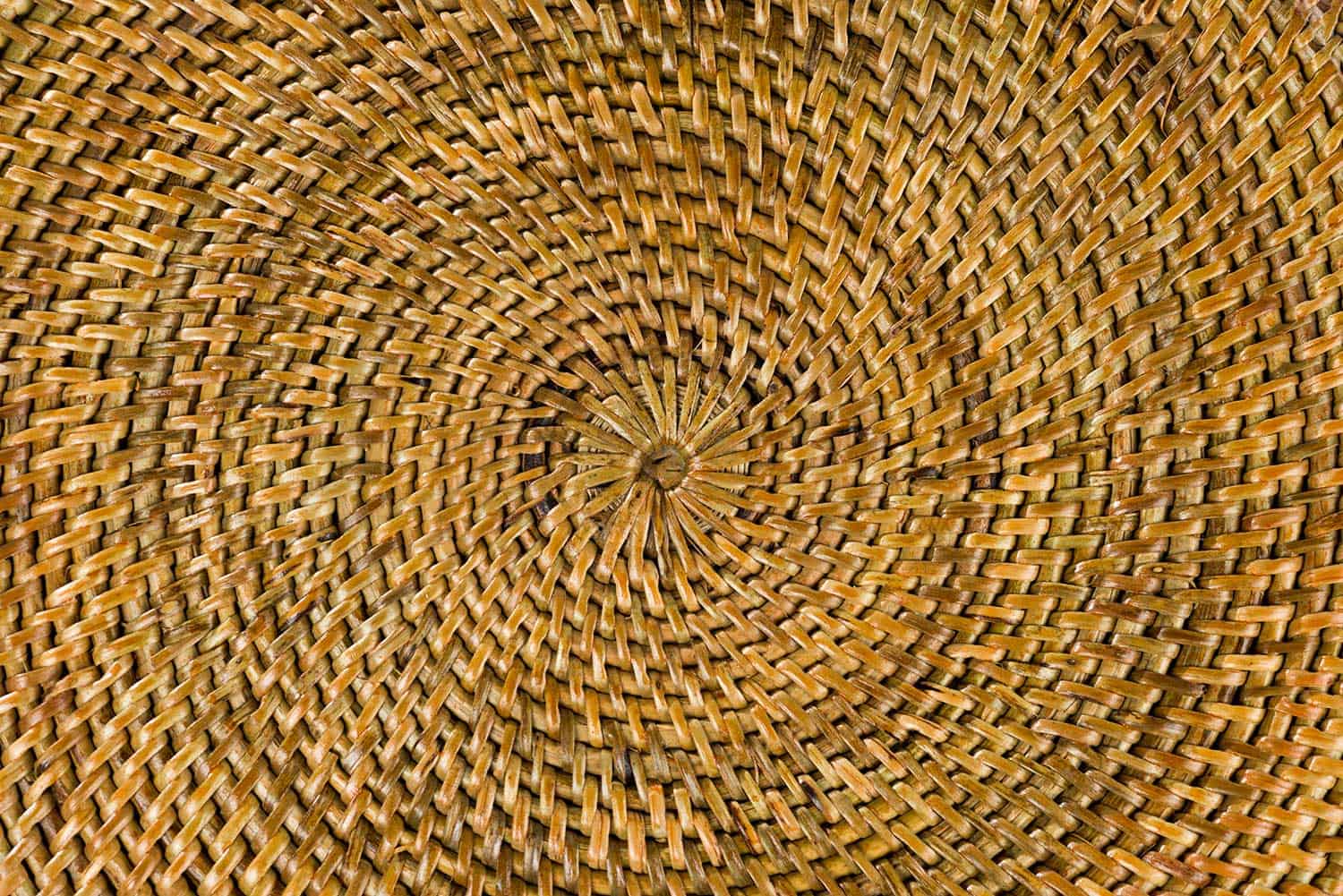 Concentric texture of a natural woven surface