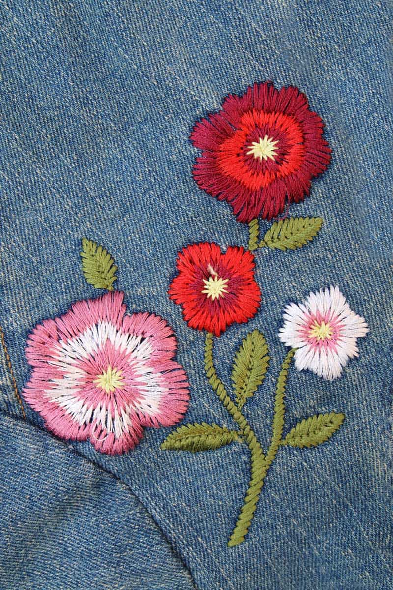 embroider flower on jeans, How to Embroider Flowers on Jeans