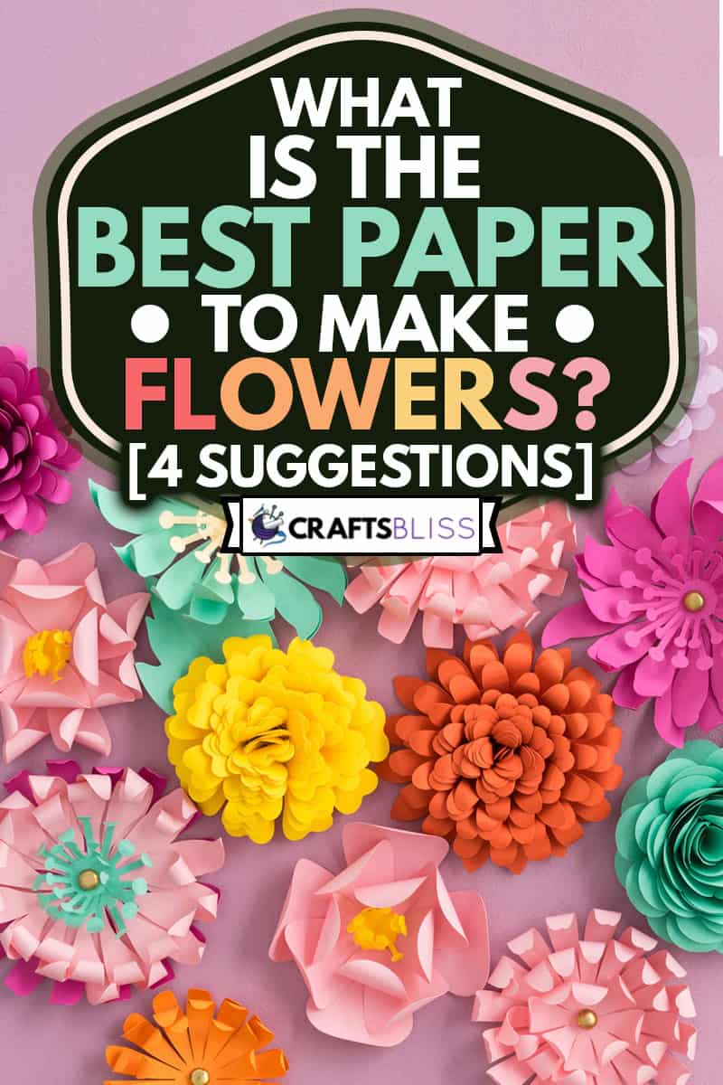 Colourful handmade paper flowers on pink background, What Is The Best Paper To Make Flowers? [4 Suggestions]