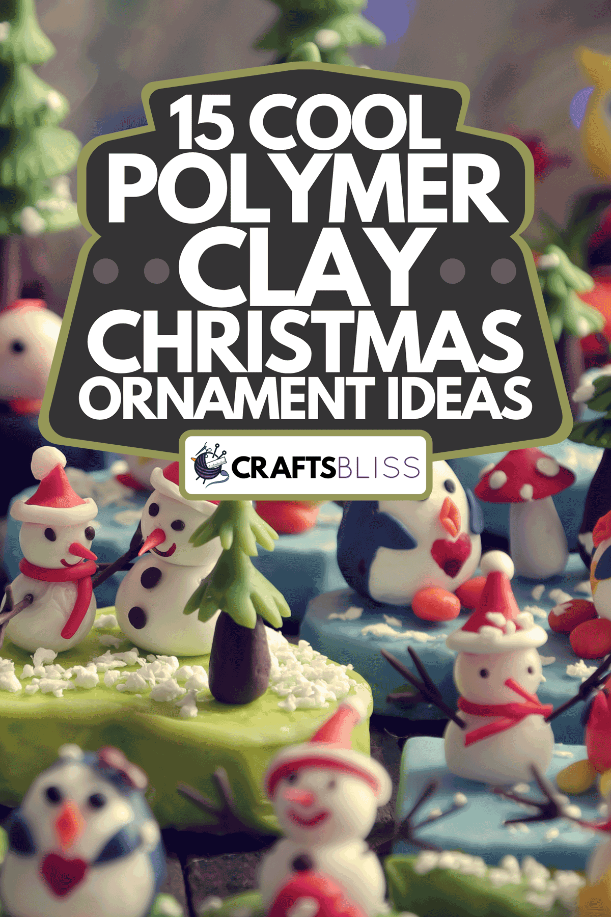 A Christmas ornament from clay, 15 Cool Polymer Clay Christmas Ornament Ideas
