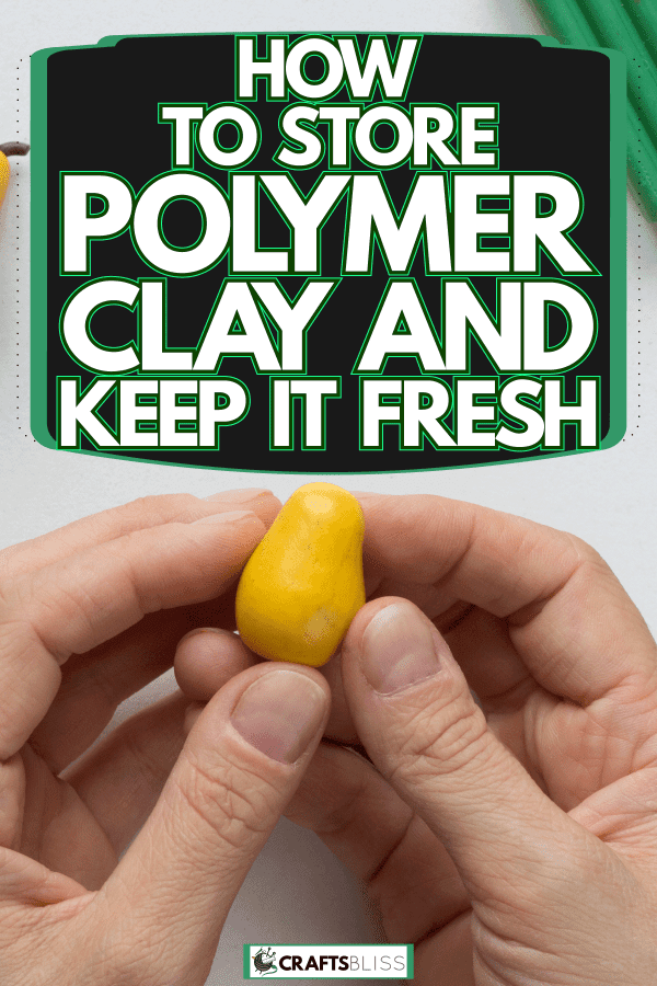 A woman holding polymer clay and forming it to something, How To Store Polymer Clay And Keep It Fresh