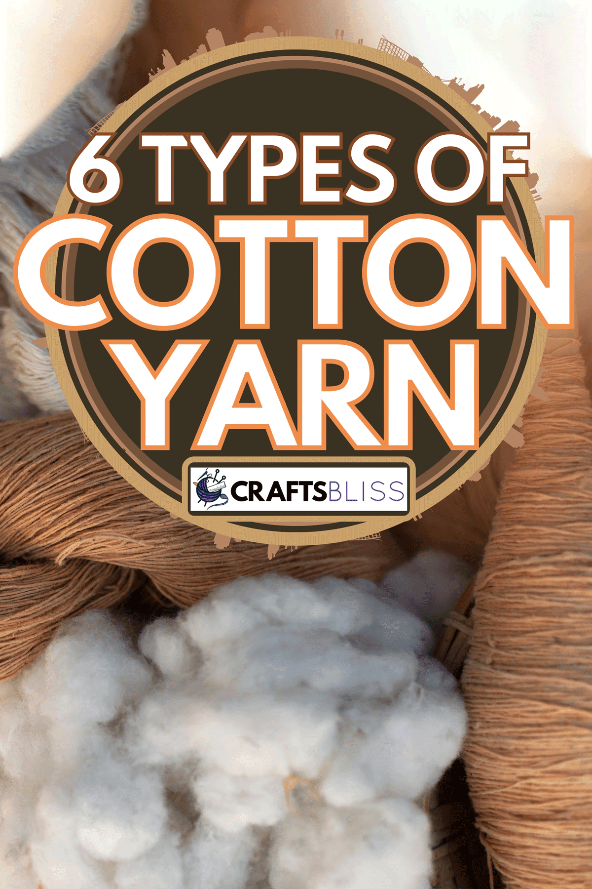 A natural cotton yarn in rolls, 6 Types Of Cotton Yarn