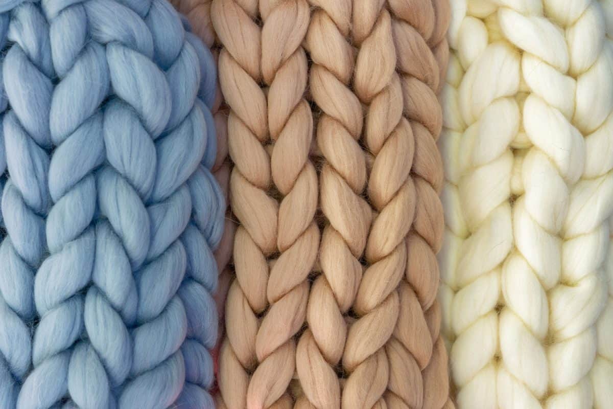 Perfectly braided Marino wool yarns
