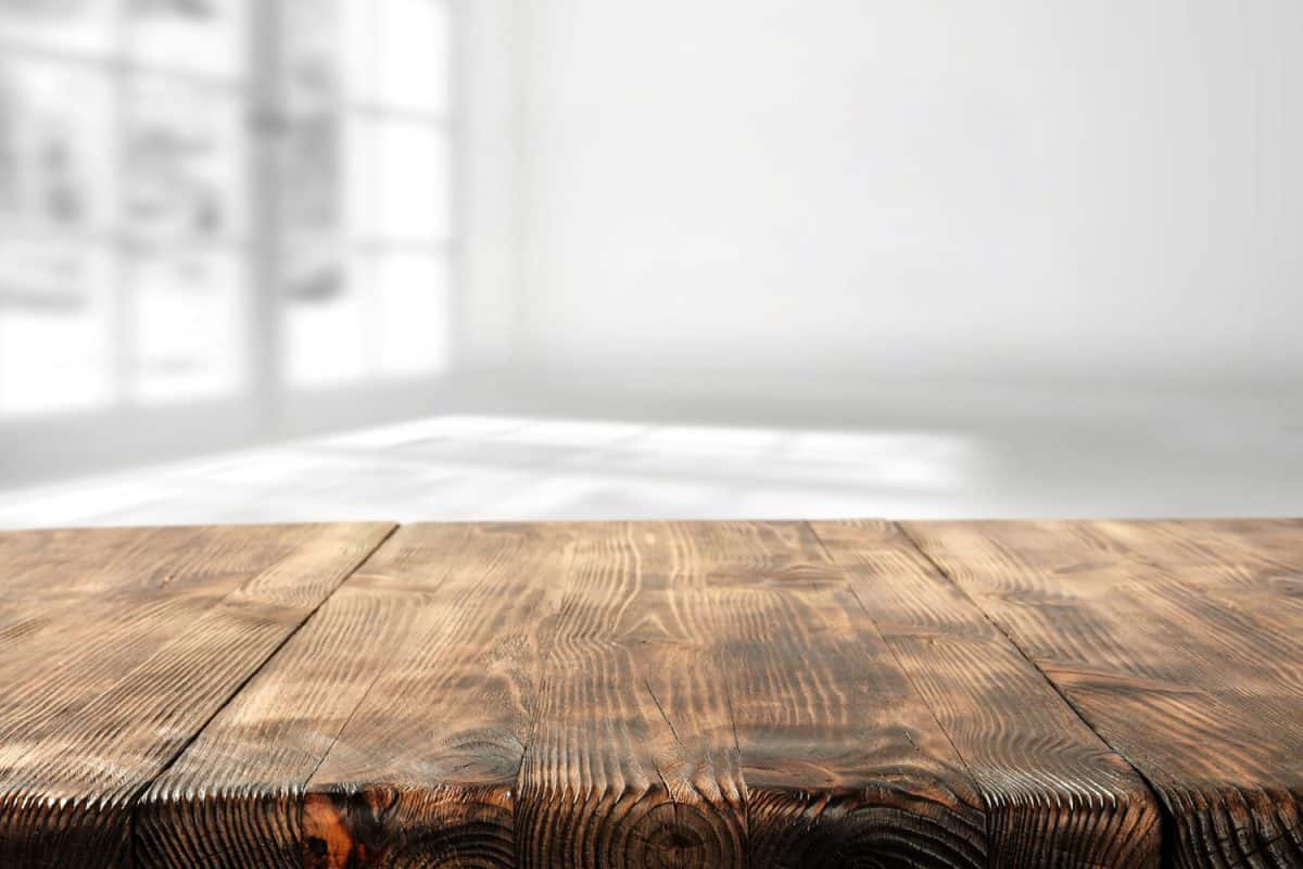 A hardwood table