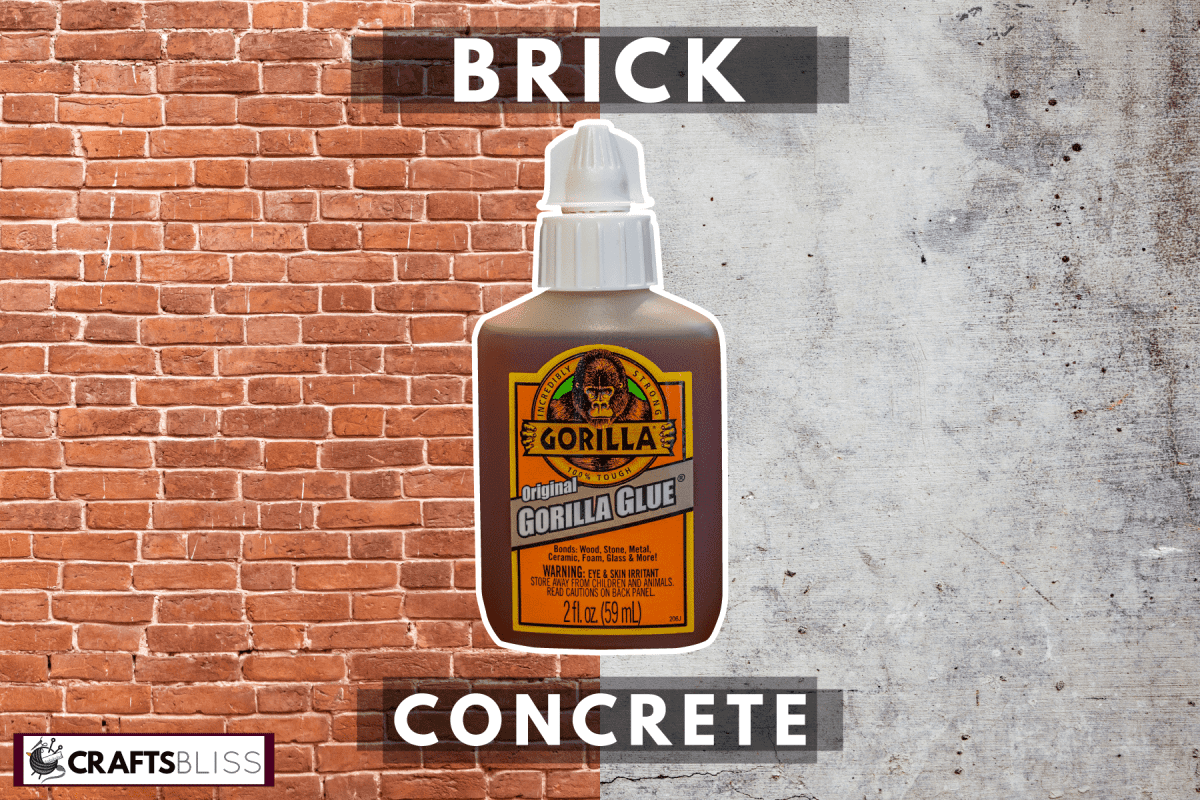 A small container of high performing Gorilla glue, Does Gorilla Glue Work On Brick And Concrete?