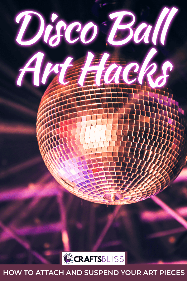 An orange disco ball shining and bringing vibe to a club, Disco Ball Art Hacks: How To Attach And Suspend Your Art Pieces